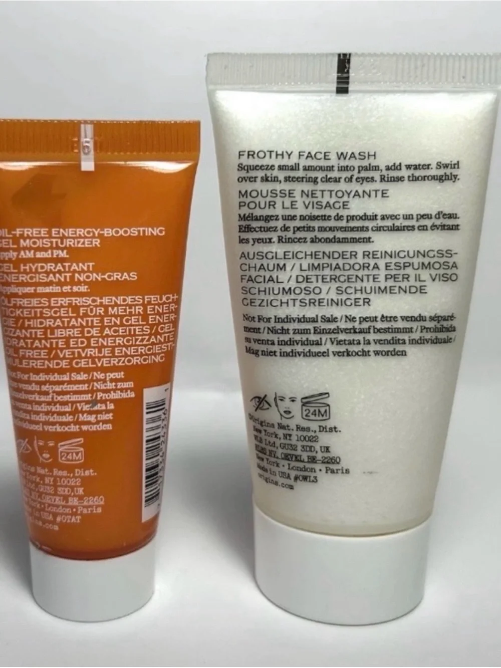 Origins Checks & Balances Frothy Face Wash 1 oz + GinZing Moisturizer .5 oz Set